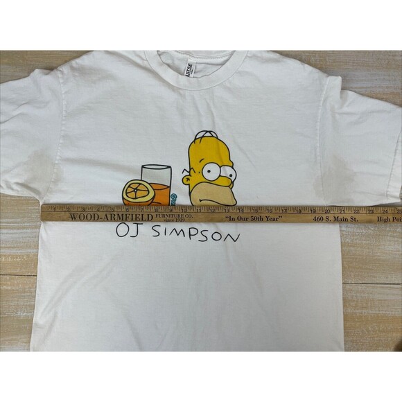 Mr. Throwback is Gripless OJ Simpson Homer T-Shirt Size L / Alstyle Apparel READ - Picture 8 of 9